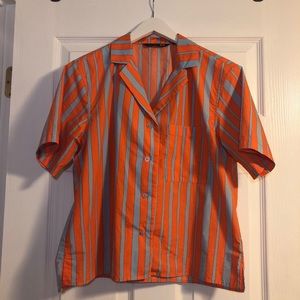 Uniqlo x Marimekko Stripe Camp Shirt
